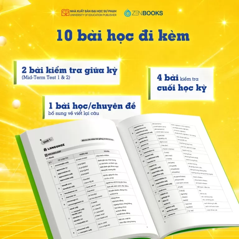 MỞ KHÓA ĐIỂM CAO TIẾNG ANH LỚP 10